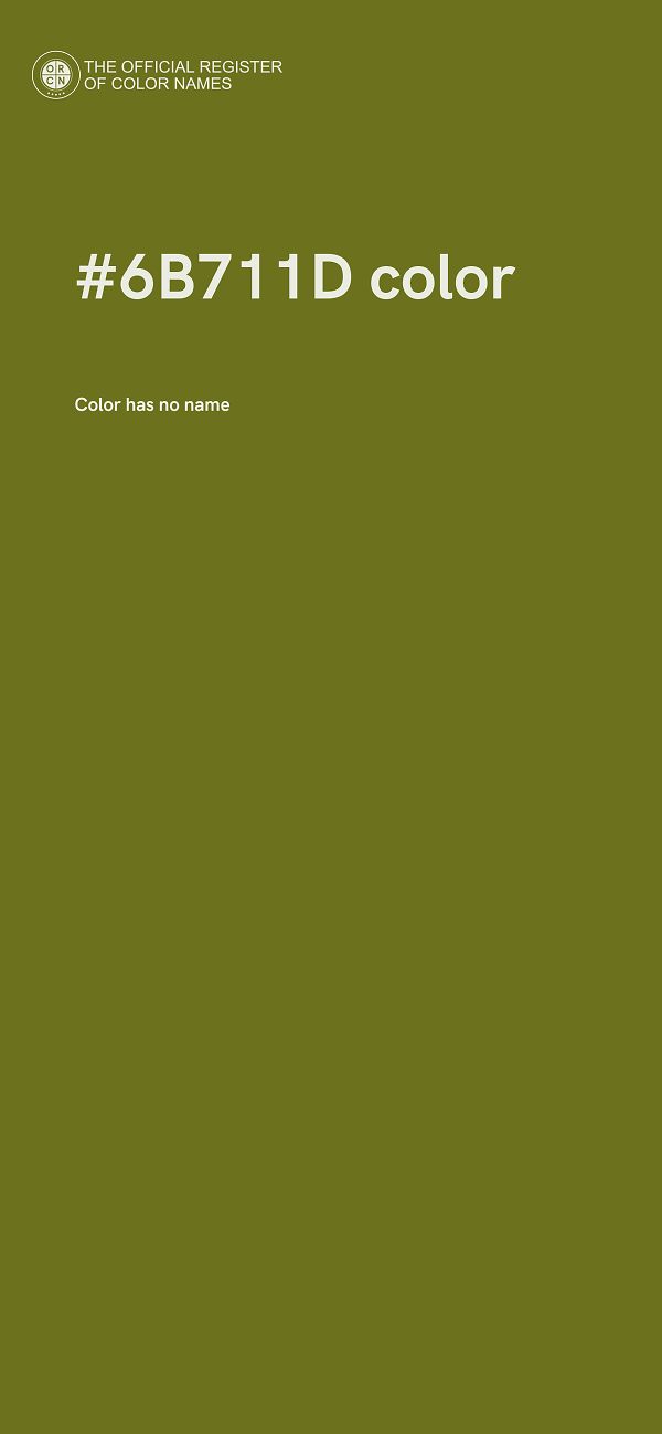 #6B711D color image