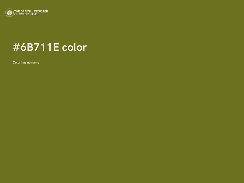 #6B711E color image