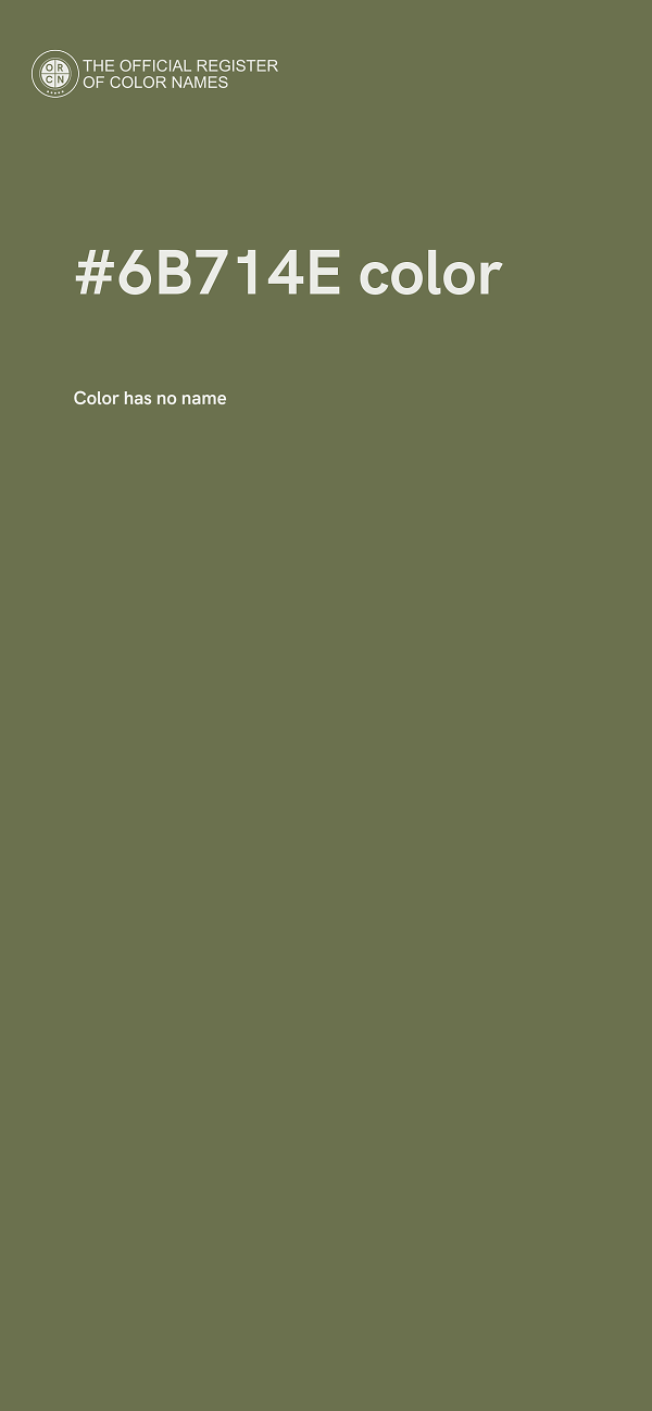 #6B714E color image