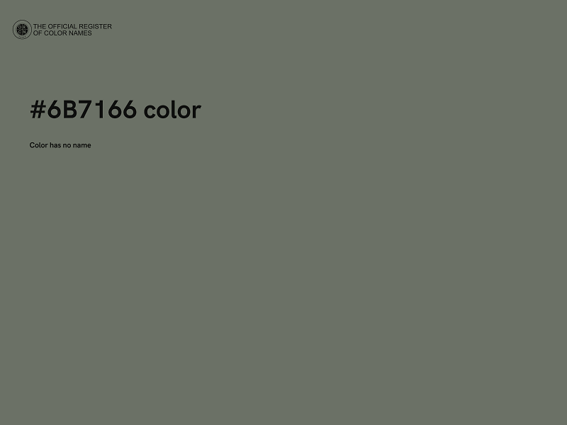 #6B7166 color image