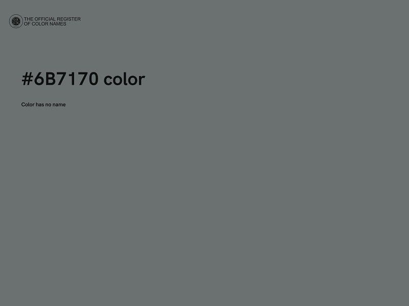 #6B7170 color image