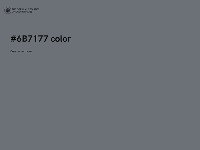 #6B7177 color image