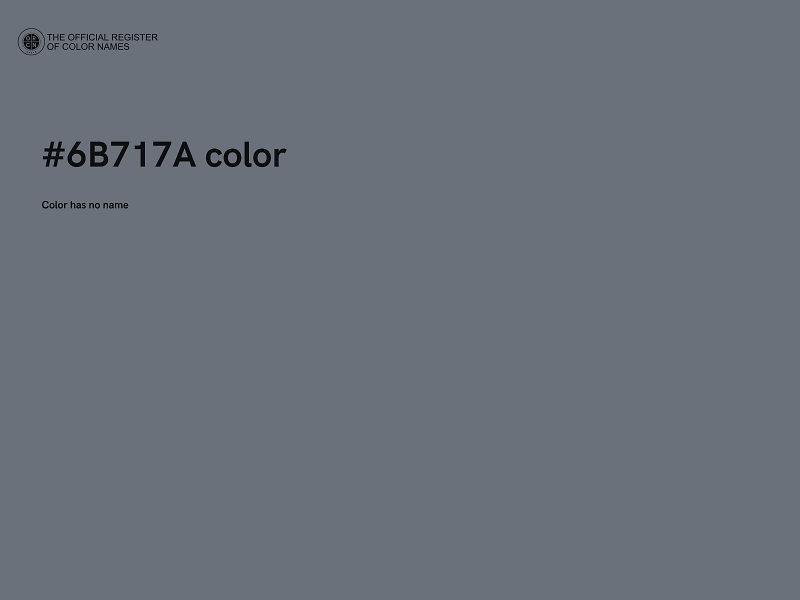 #6B717A color image