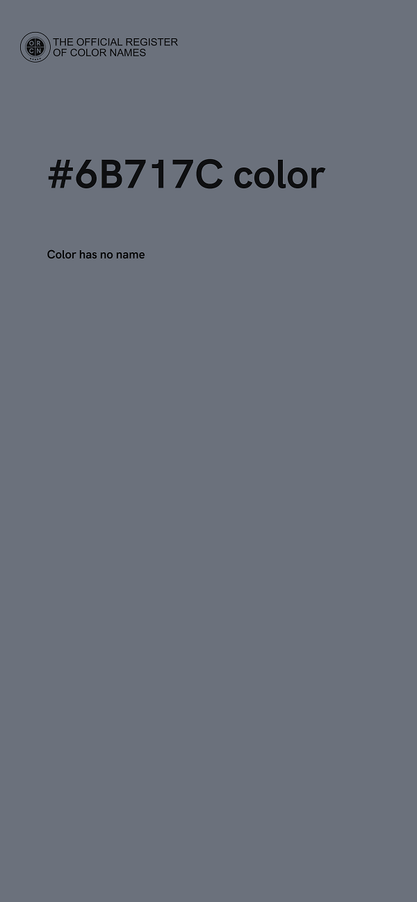 #6B717C color image