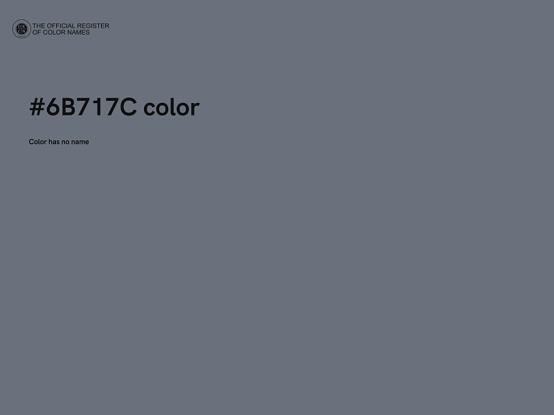 #6B717C color image