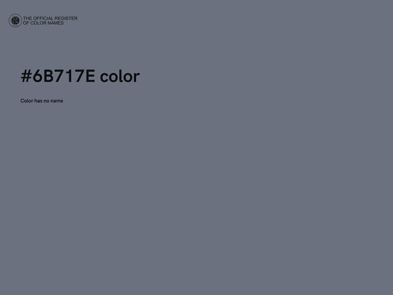 #6B717E color image