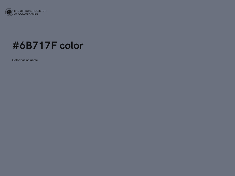 #6B717F color image