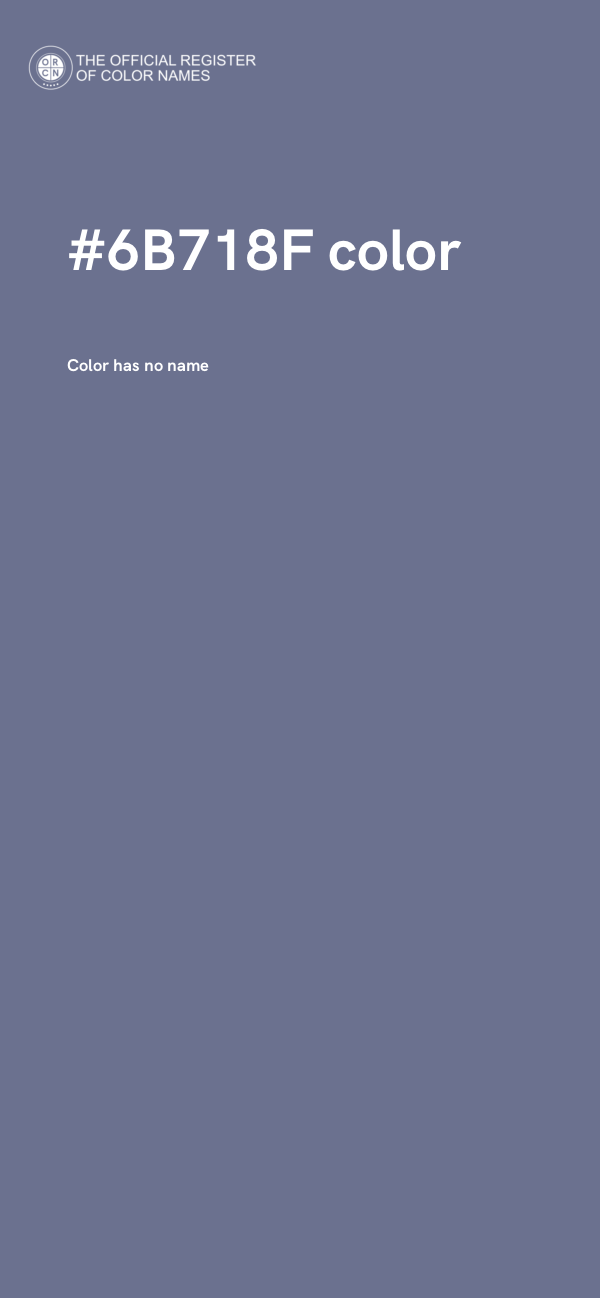 #6B718F color image