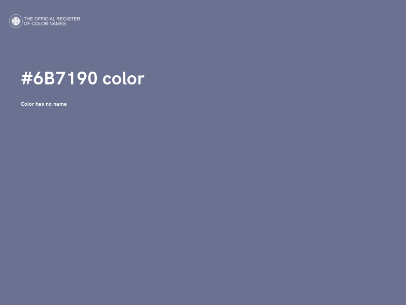 #6B7190 color image