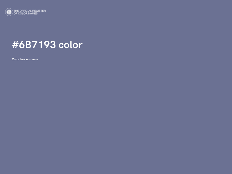 #6B7193 color image