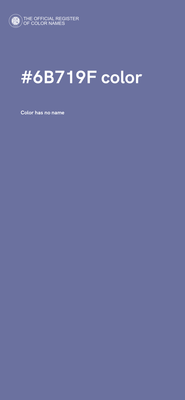 #6B719F color image