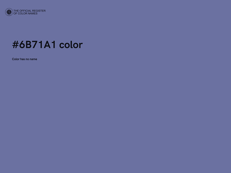 #6B71A1 color image