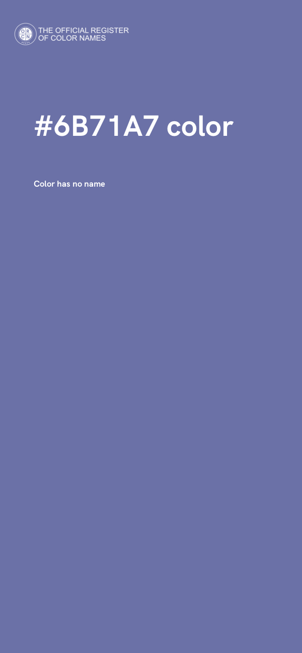 #6B71A7 color image