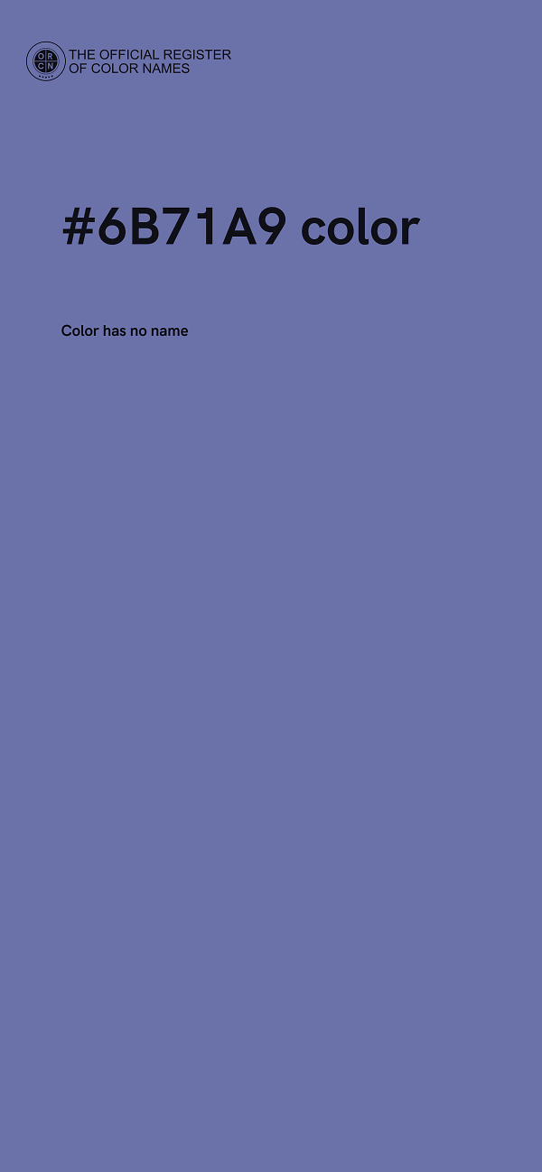 #6B71A9 color image