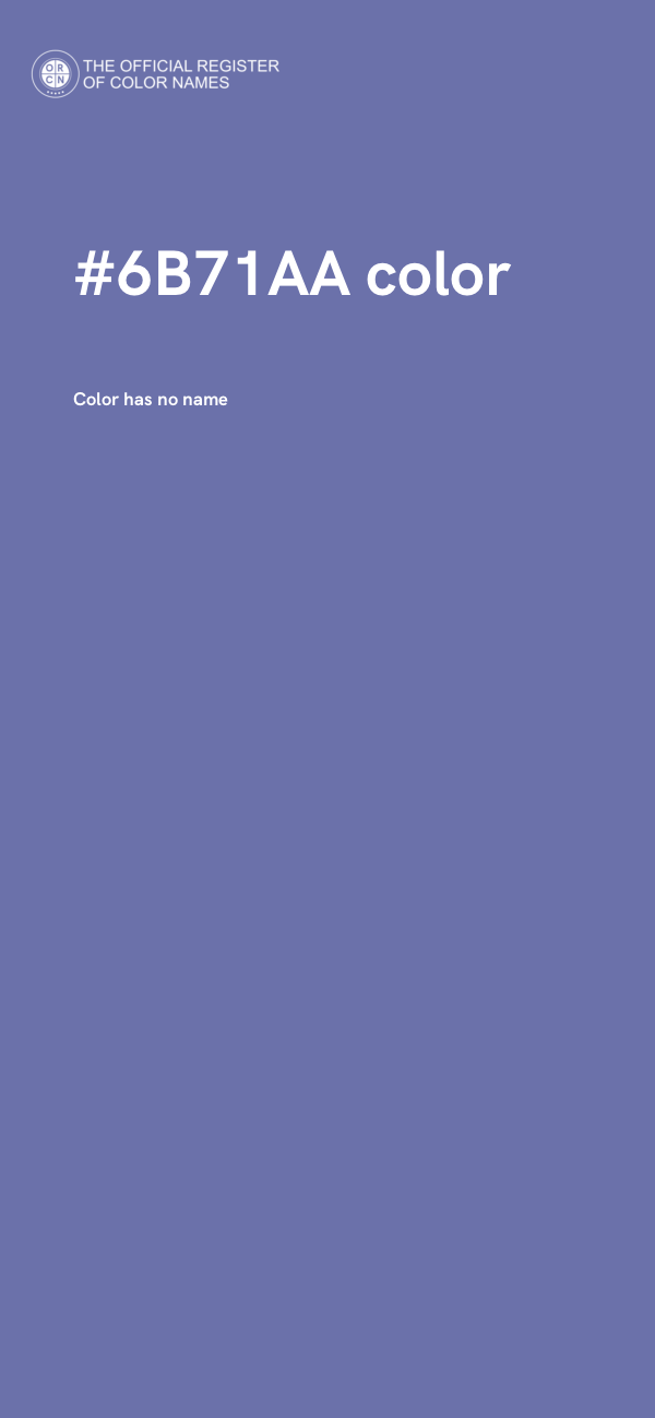#6B71AA color image