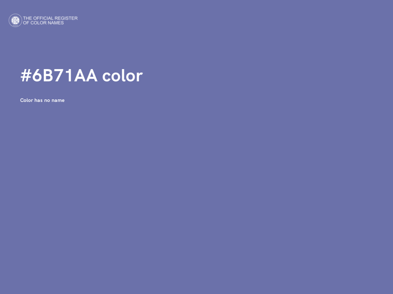 #6B71AA color image