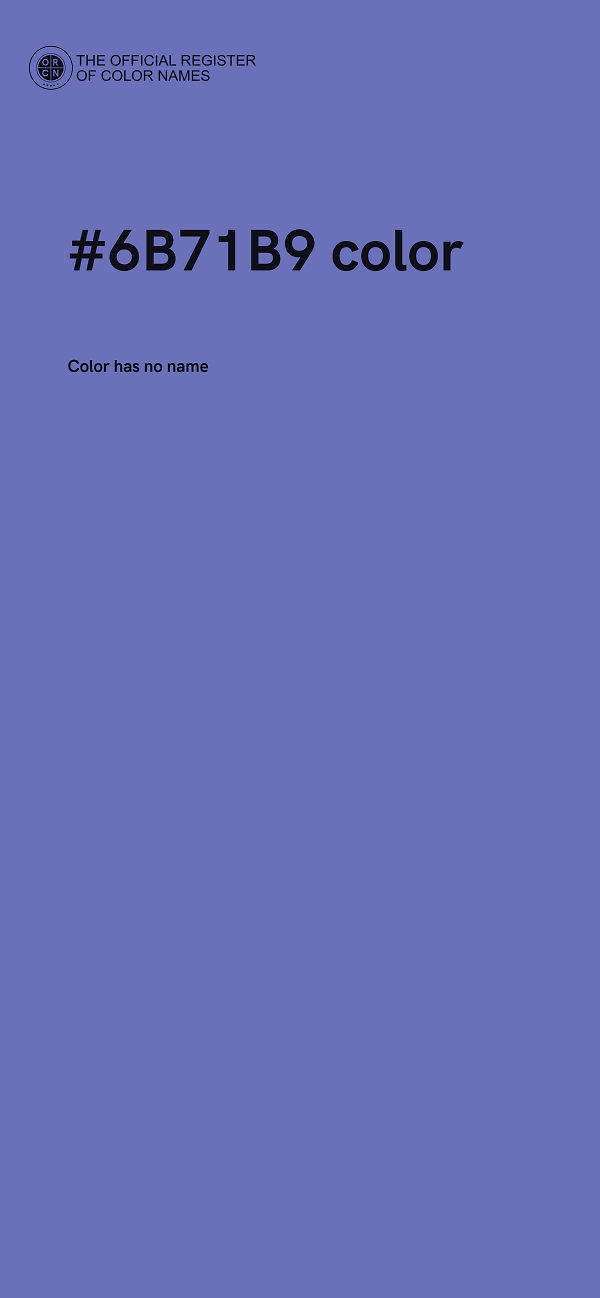 #6B71B9 color image
