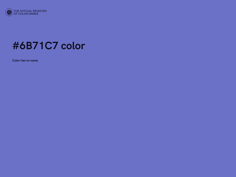 #6B71C7 color image