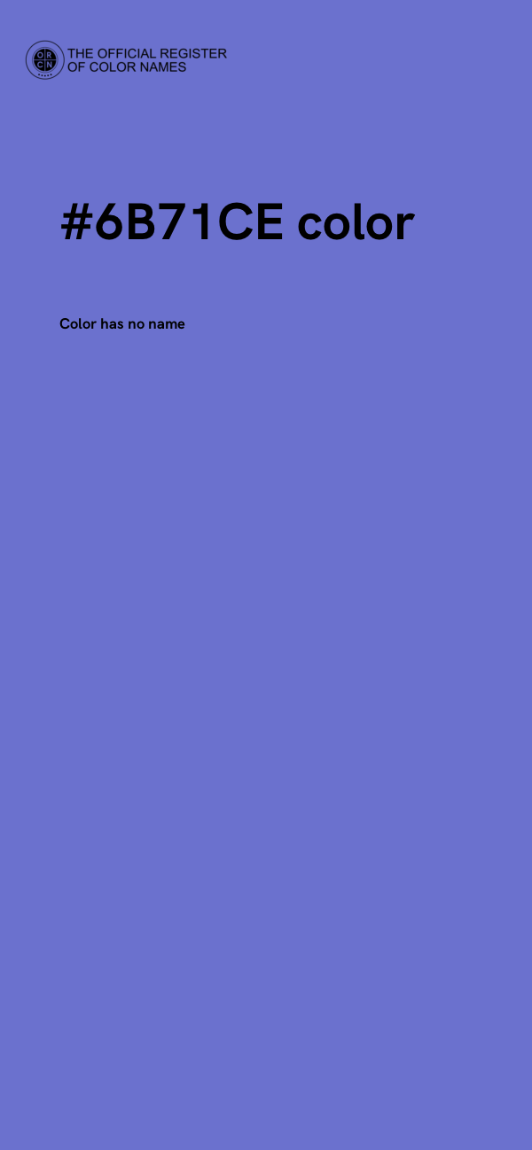 #6B71CE color image