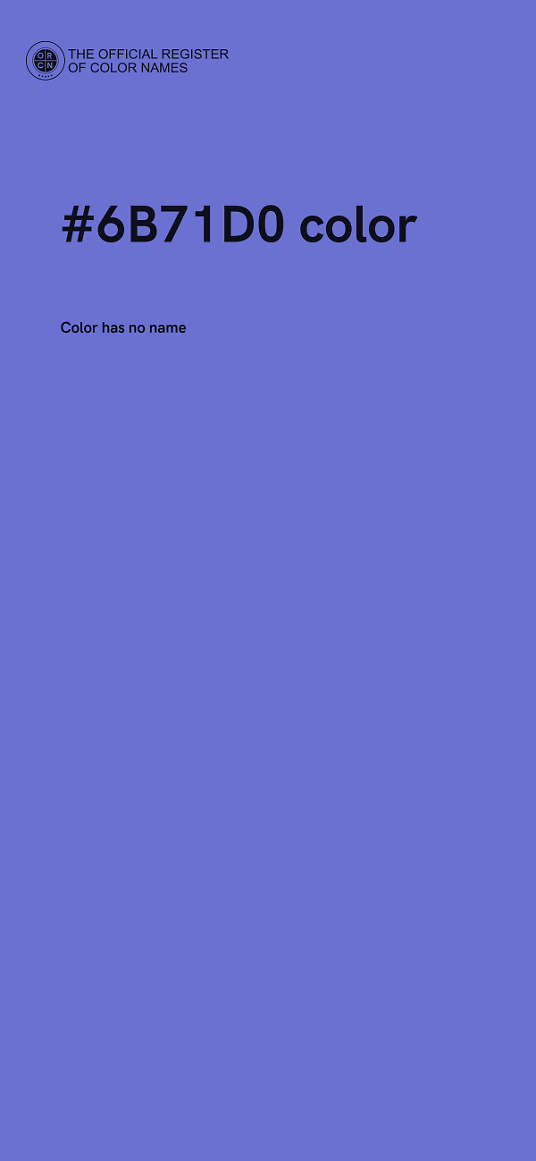 #6B71D0 color image