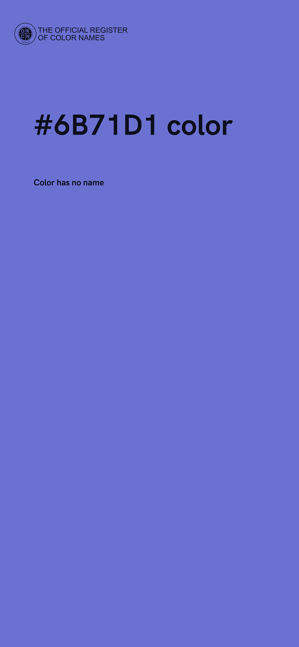 #6B71D1 color image