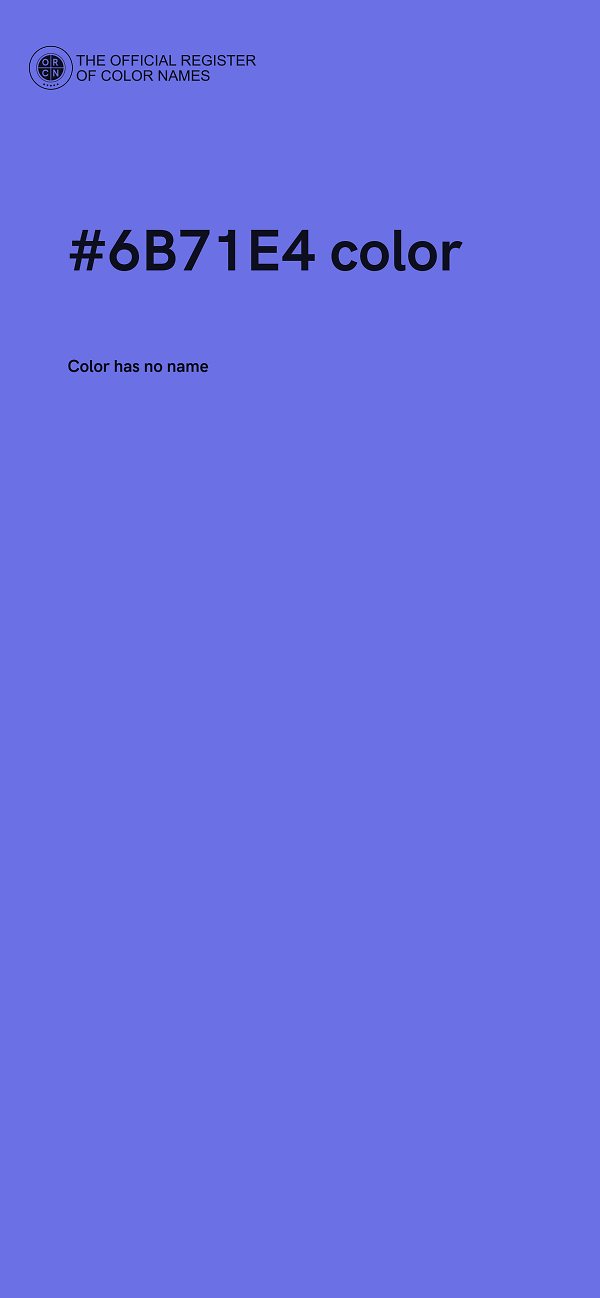 #6B71E4 color image