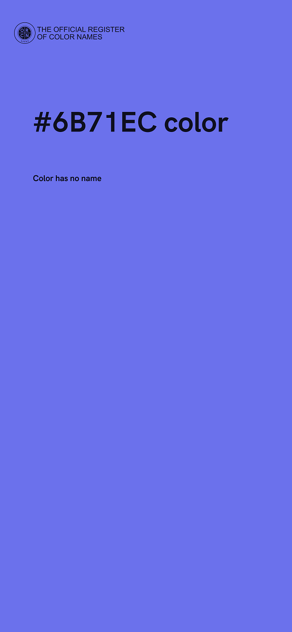 #6B71EC color image