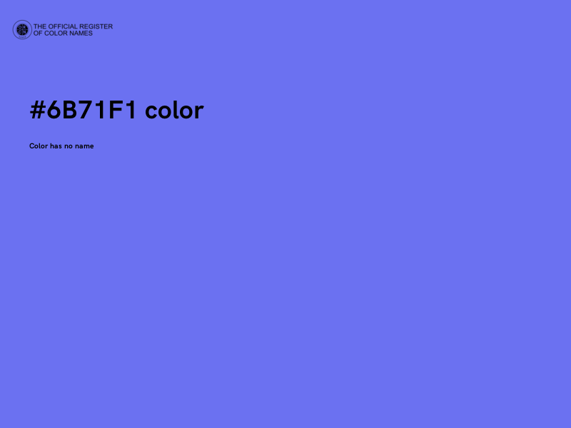 #6B71F1 color image