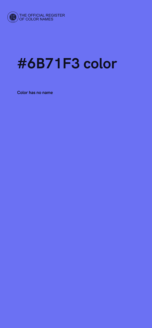 #6B71F3 color image
