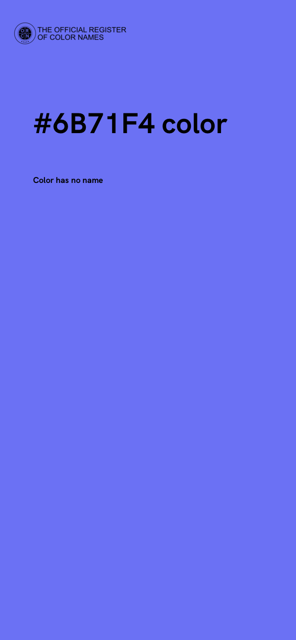 #6B71F4 color image