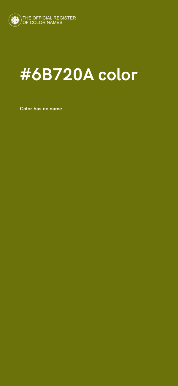 #6B720A color image