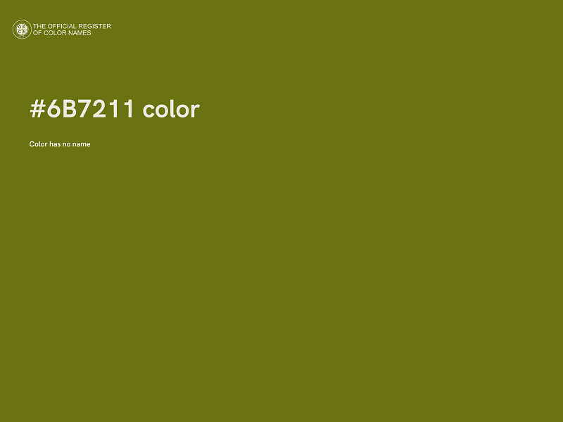 #6B7211 color image