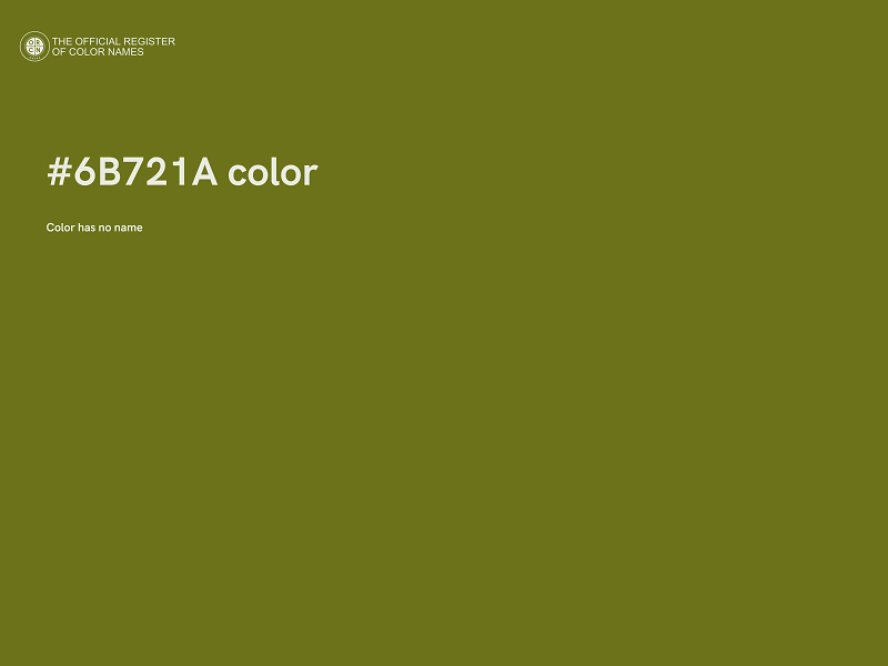 #6B721A color image