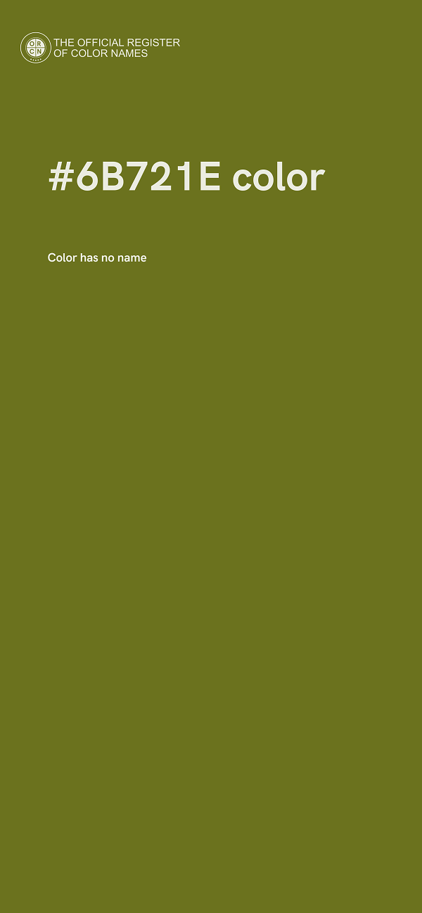 #6B721E color image