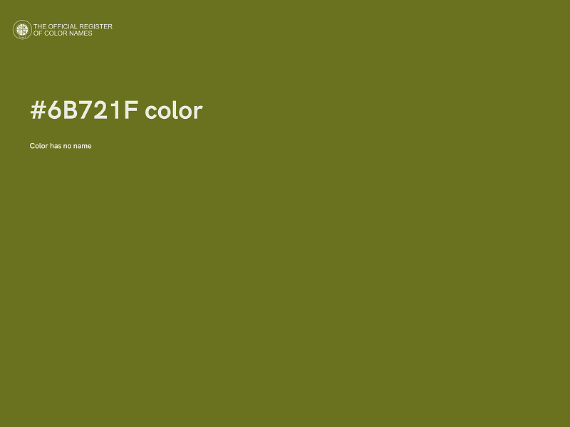 #6B721F color image