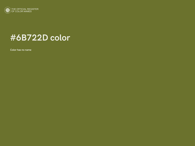 #6B722D color image