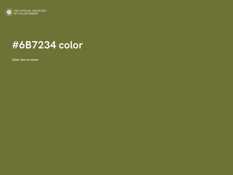 #6B7234 color image