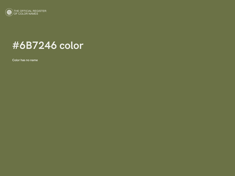 #6B7246 color image