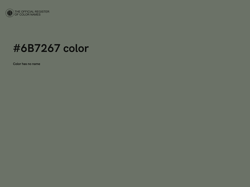 #6B7267 color image