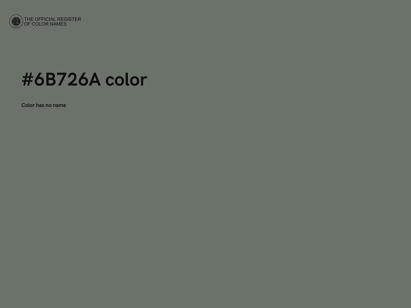 #6B726A color image