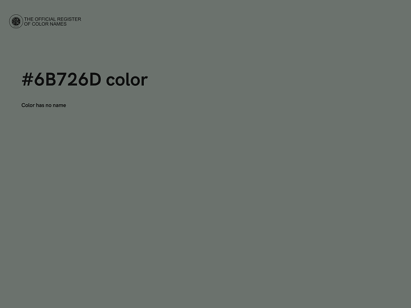 #6B726D color image