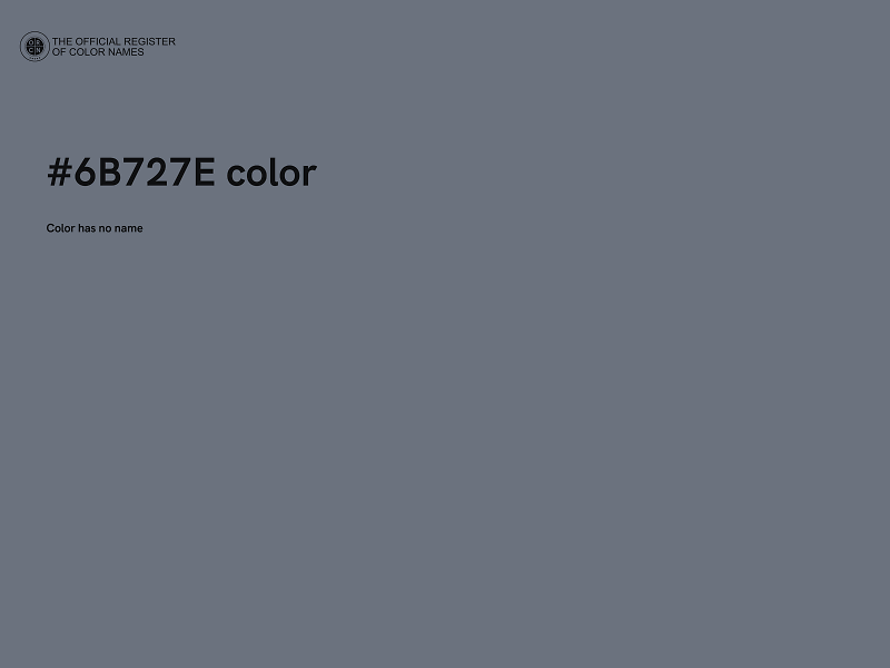 #6B727E color image