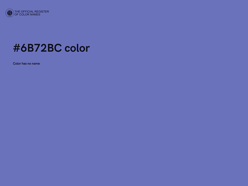 #6B72BC color image