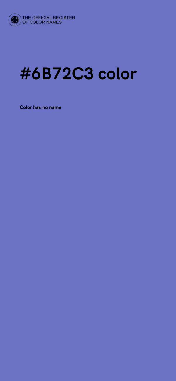 #6B72C3 color image