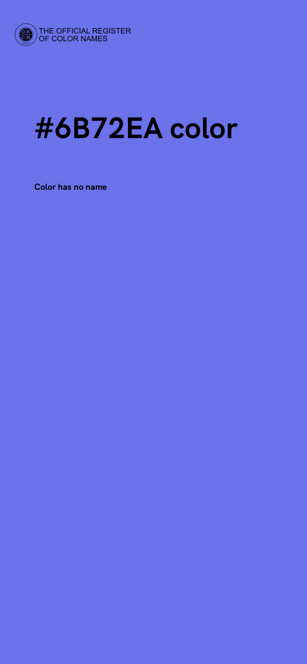 #6B72EA color image