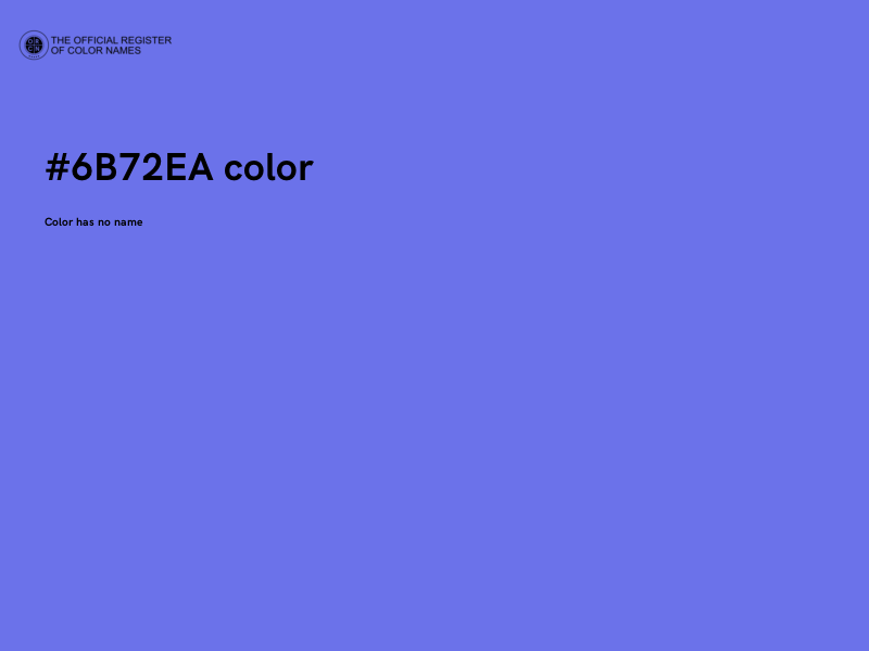 #6B72EA color image