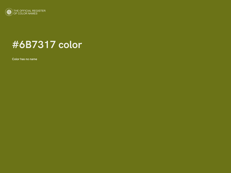 #6B7317 color image