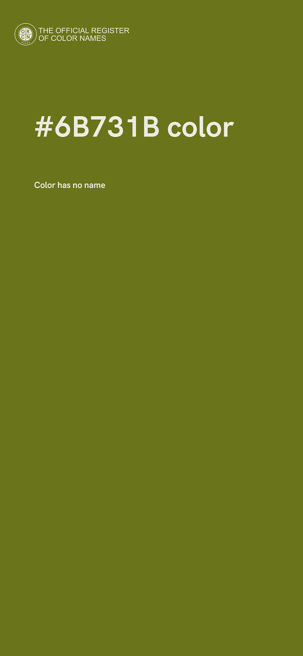 #6B731B color image