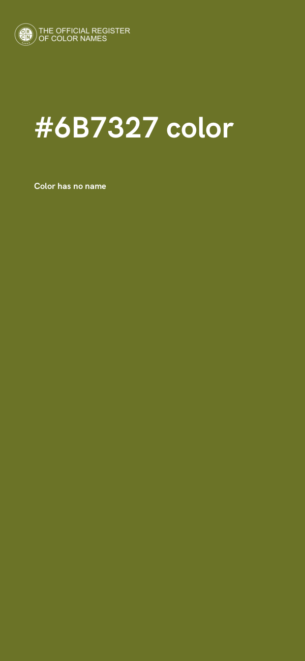 #6B7327 color image