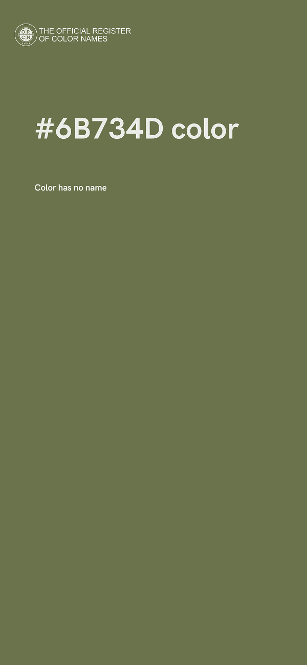 #6B734D color image